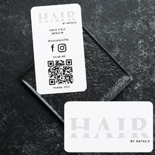 Cooler QR-Code Haarstylist Kosmetologie Beruflich Visitenkarte