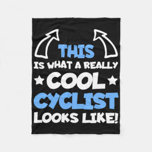 Cooler Radfahrer Mountainbike-Fahrer Fahrradfahren Fleecedecke