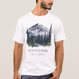 Cooler Rainier Nationalpark California T-Shirt