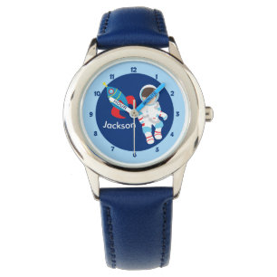 Cooler Raum-Astronauten-Junge Armbanduhr