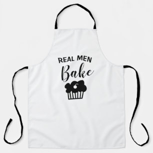 Cooler Real Men Bake Schürze