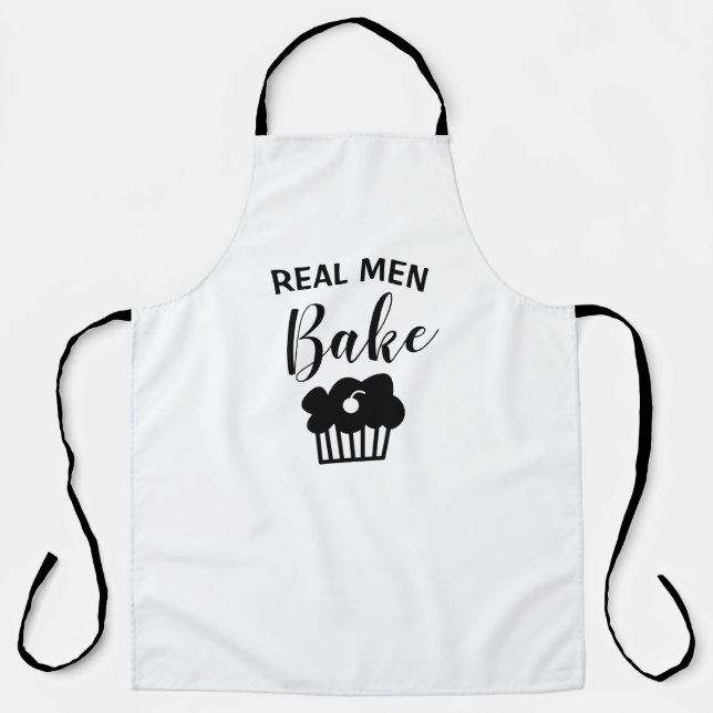 Cooler Real Men Bake Schürze (Vorderseite)