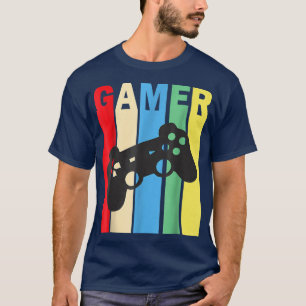 Cooler Retro Gamer-Videospielspieler Vintages Gesc T-Shirt