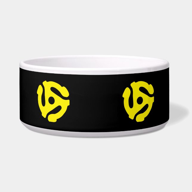 COOLER Retro-Gelb-45-DistanzdJ Napf (Vorderseite)