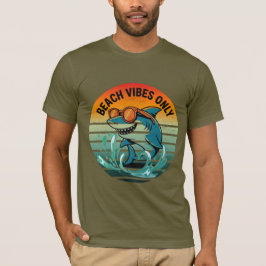 Cooler Retro-Hai mit Sonnenbrille - Beach Vibes nu T-Shirt