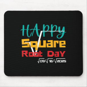 Cooler Retro Happy Square Root Day Number Joke Mousepad