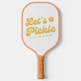 Cooler Retro-Personalisierter Text Pickleball Schläger