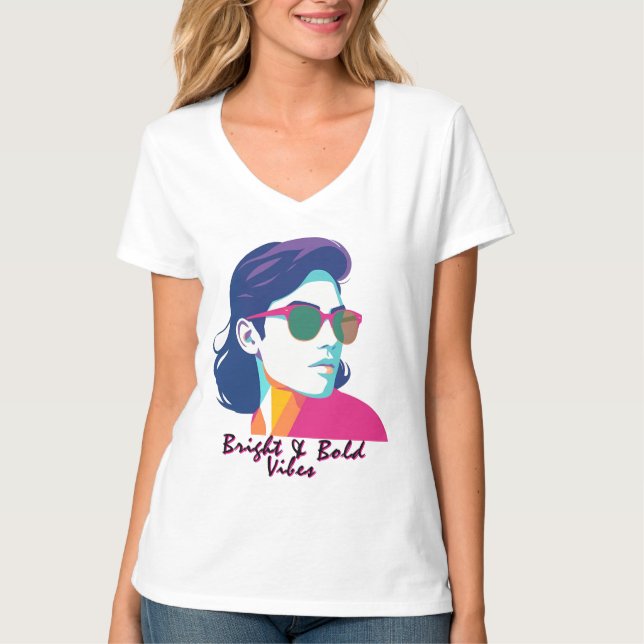 Cooler Retro Pop T-Shirt (Vorderseite)