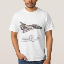 Cooler Retro Raum-Shuttle-T - Shirt