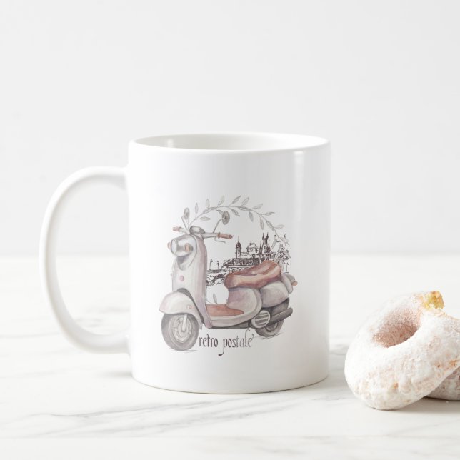 Cooler Retro Roller Tasse (Mit Donut)