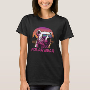 Cooler Retro Sonnenbrille Polar Bear T-Shirt