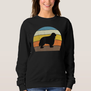 Cooler Retro-Sonnenuntergang Cavalier King Charles Sweatshirt