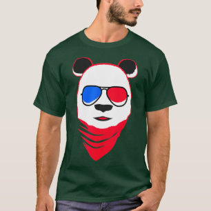 Cooler Retro-Vintage-80er-Disco-Party-Panda-Bär T-Shirt