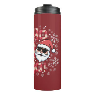 Cooler Retro-Weihnachtsmann-Auflaufplatte Thermosbecher