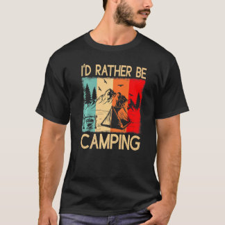 Cooler Retro-Zelt in der Natur wäre ich eher Campi T-Shirt