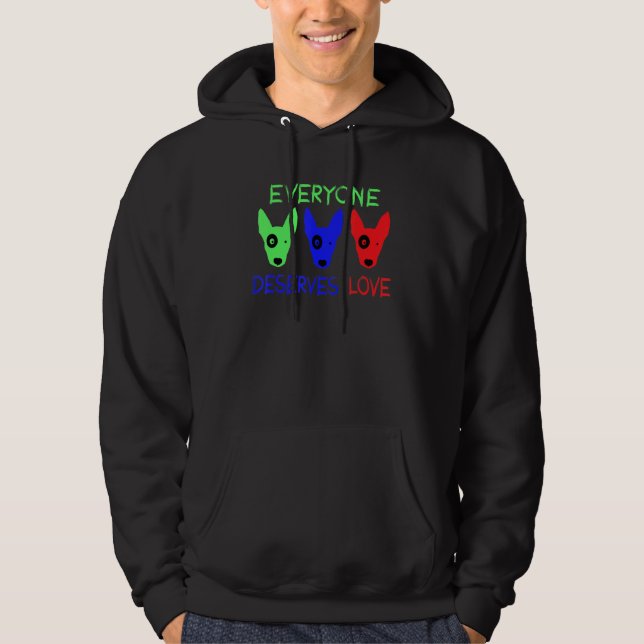 Cooler Rettungshund Jeder verdient Liebe-Hunde-Ret Hoodie