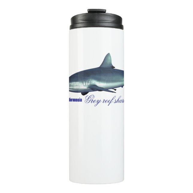 Cooler Riffhai Thermosbecher (Vorderseite)