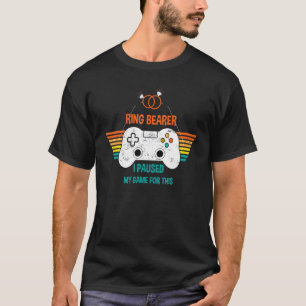 cooler Ringträger Ich pausierte mein Spiel dafür T-Shirt