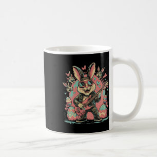 Cooler Rock-Bunny mit E-Gitarre für Rock Ea Kaffeetasse