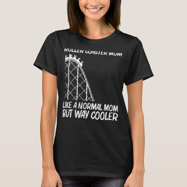 Cooler Roller Untersetzer für Mama Mütterpark T-Shirt (Vorderseite)
