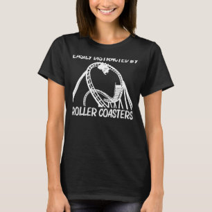Cooler Roller Untersetzer für Männer Rollerinnen U T-Shirt