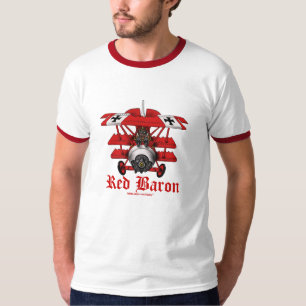 Cooler roter Baron-Flugzeug-T - Shirtentwurf T-Shirt