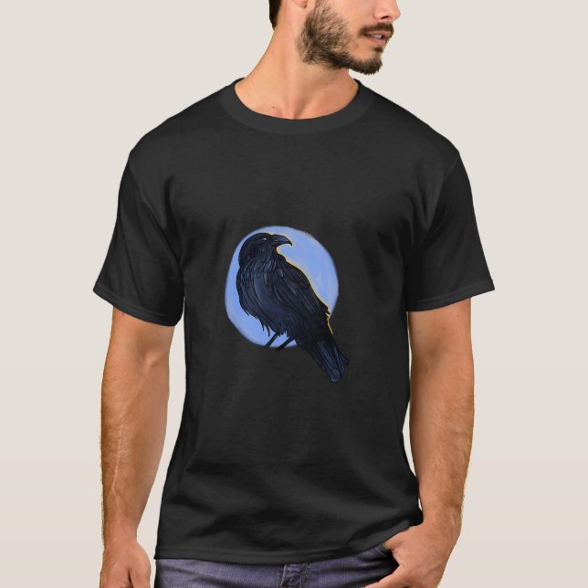 Cooler, roter oder schwarzer Vogel, Zeichnend T-Shirt (Vorderseite)