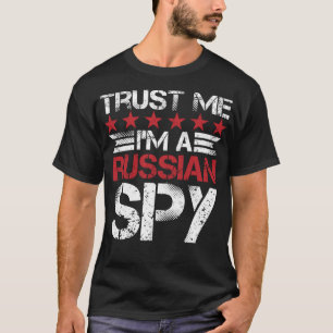 Cooler russischer Spy Funny Trust Detection Russia T-Shirt