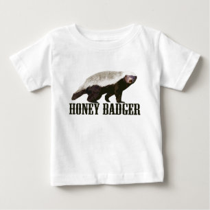 Cooler rustikaler Honig-Dachs Baby T-shirt