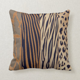 Cooler rustikaler Zebrastreifen Kissen