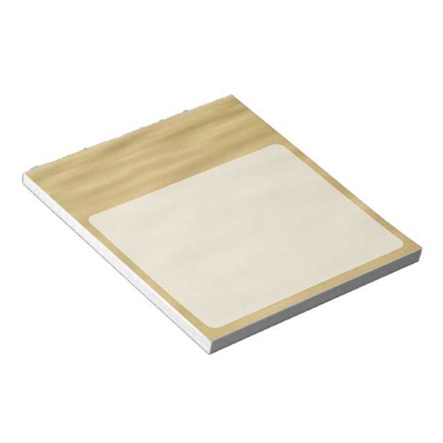 Cooler Sandstrand-Look Notizblock (angewinkelt)