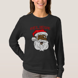 Cooler Santa Claus American Funny Christmas 2021 F T-Shirt