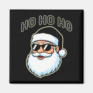 Cooler Santa mit schwarzer Sonnenbrille Grafik 2 Magnet