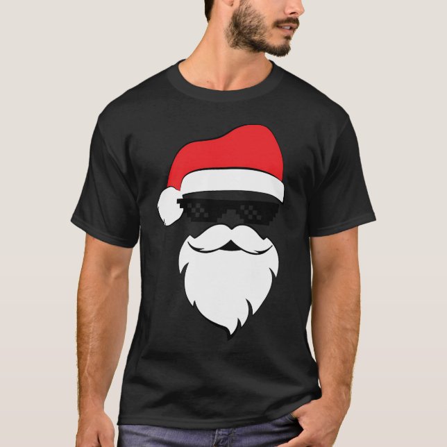 Cooler Santa Santa Santa Santa T-Shirt (Vorderseite)