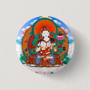 Cooler Sarvanivarana Viskambhin Bodhisattva Button