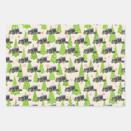 Cooler Sattelkraftfahrer Geschenkpapier Set