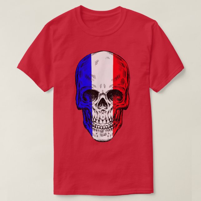 Cooler Schädel mit dem Exemplar des T - Shirt mit  (Design vorne)