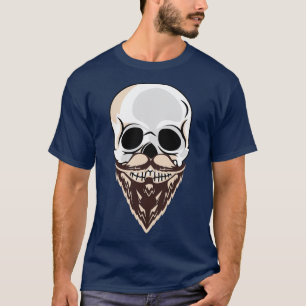 Cooler Schädel mit Hipster 1 T-Shirt