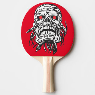 Cooler Schädel Tischtennis Schläger