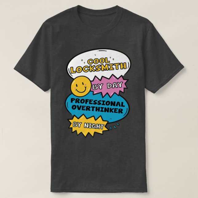 Cooler Schlossermeister am Tag Beruflich T-Shirt (Design vorne)