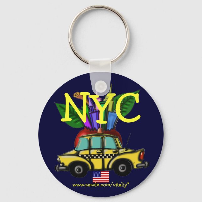 Cooler Schlüsselanhänger in New York (Vorderseite)