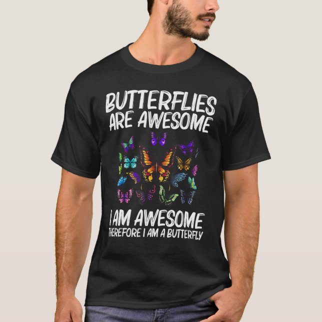 Cooler Schmetterling für Männer Schmetterlinge für T-Shirt (Vorderseite)