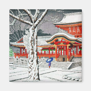 Cooler Schnee in Iwashimizu hachiman-Schrei-Kyoto Magnet