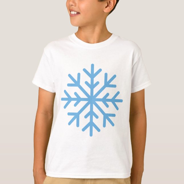 Cooler Schneeflocken T-Shirt (Vorderseite)