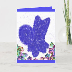 Cooler Schneehund - Neujahrskarte Dankeskarte