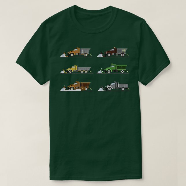 Cooler Schneepflug Fahrergeschenk Idee für Kinder  T-Shirt (Design vorne)