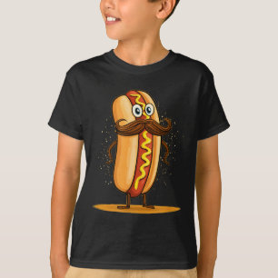 Cooler Schnurrbart Bart Hotdog Kostüm T-Shirt