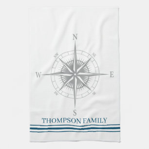 Cooler Schönheitskompass Personalisiert Geschirrtuch
