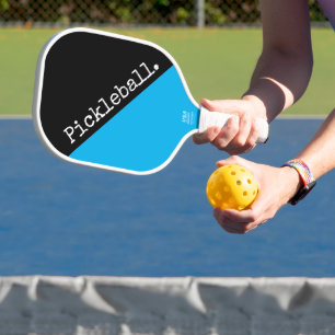 Cooler Schwarz-Bright-Himmel Blauer Pickleball Tex Schläger