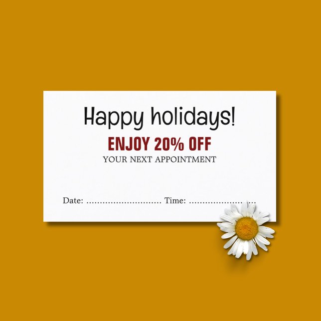 Cooler, Schwarz-weißer Red Salon Termin Coupon (Von Creator hochgeladen)